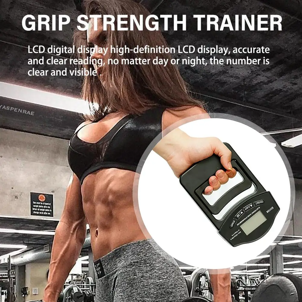

Grip Strength Tester 396Lbs/180Kg Digital Hand Dynamometer LCD Dynamometer Strength Grip Screen USB Meter Hand Grip U8N6