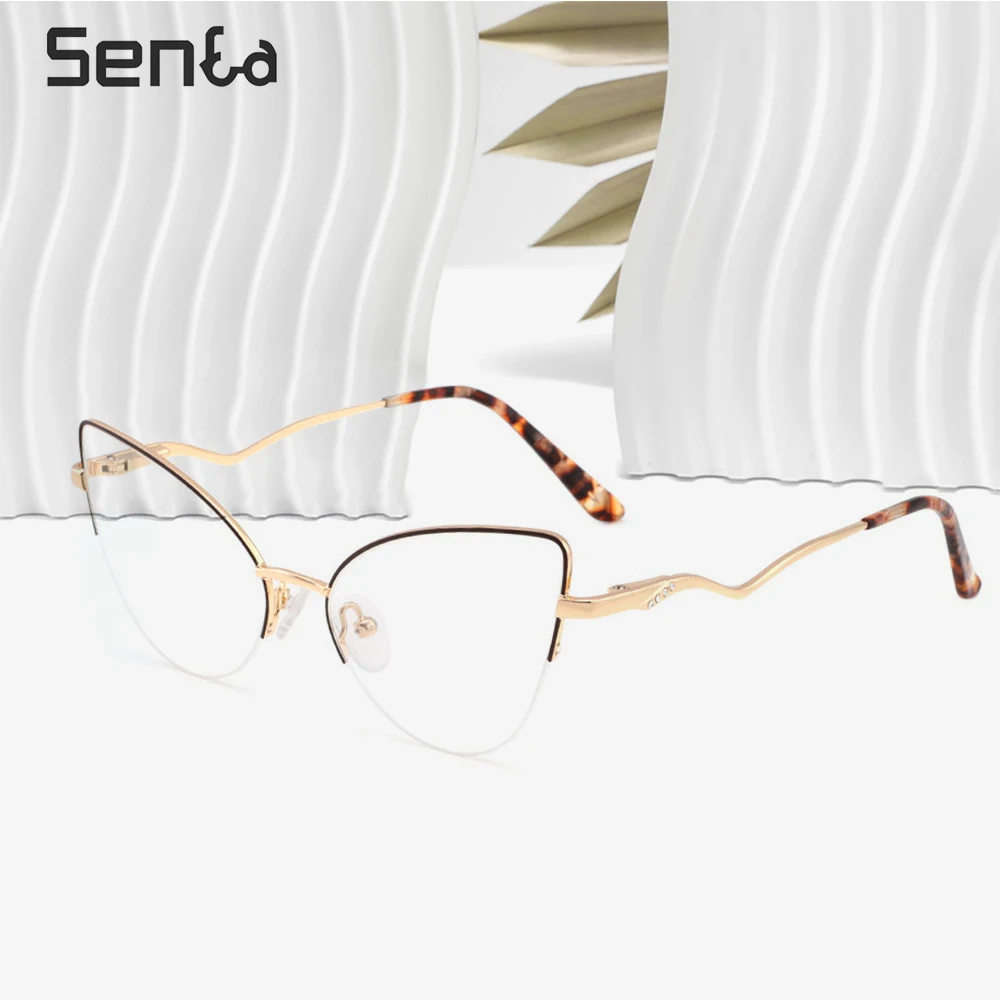 

Senta Computer Glasses Anti Blue Light Women's Eyeglasses With Frame New Blue Film Reading Glasses Magnifier Lenses to Read +1.0