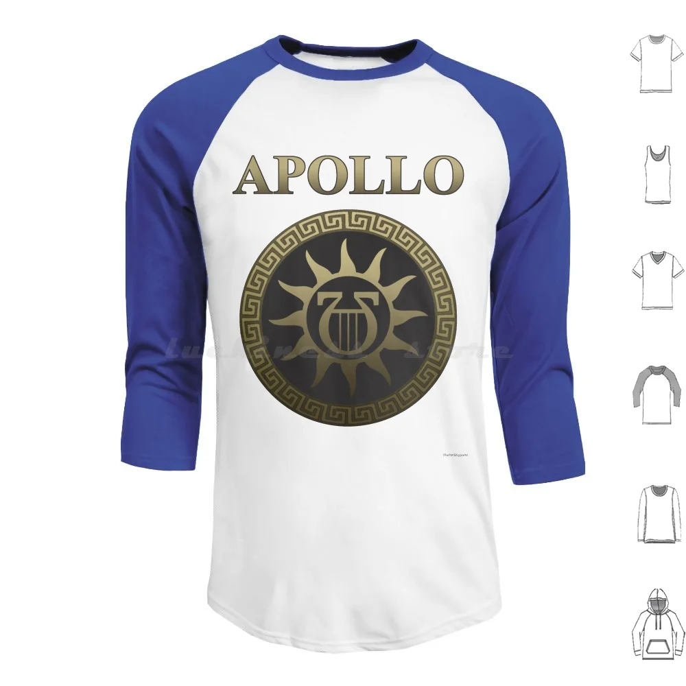 

Толстовка Apollo с длинным рукавом, худи с древним греческим Богом, золотым щитком, Аполло, Греция, греческие Афины, греческие боги, Zeus