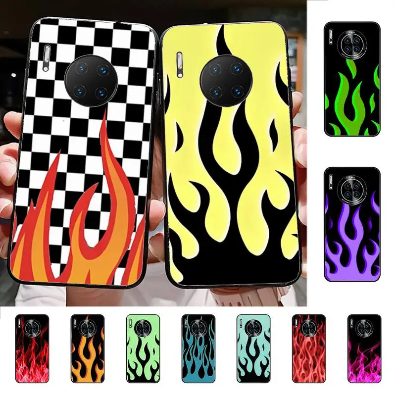 

Flame Painted Phone Case for Huawei Mate 20 10 9 40 30 lite pro X Nova 2 3i 7se