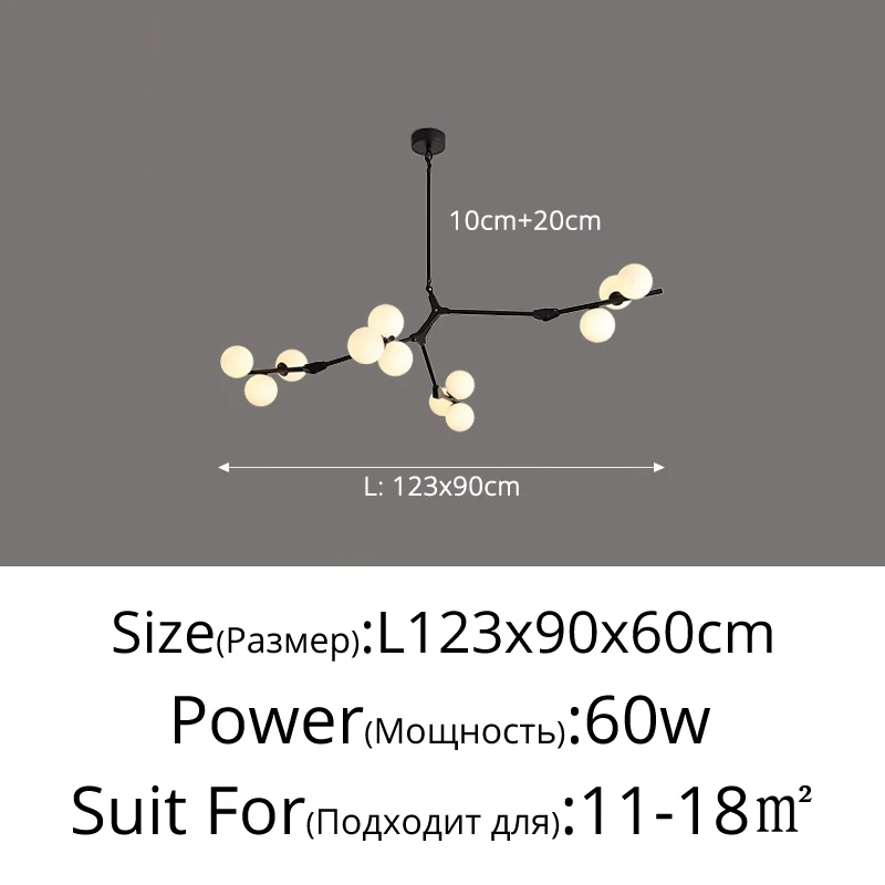 

QIBOYA стеклянная люстра