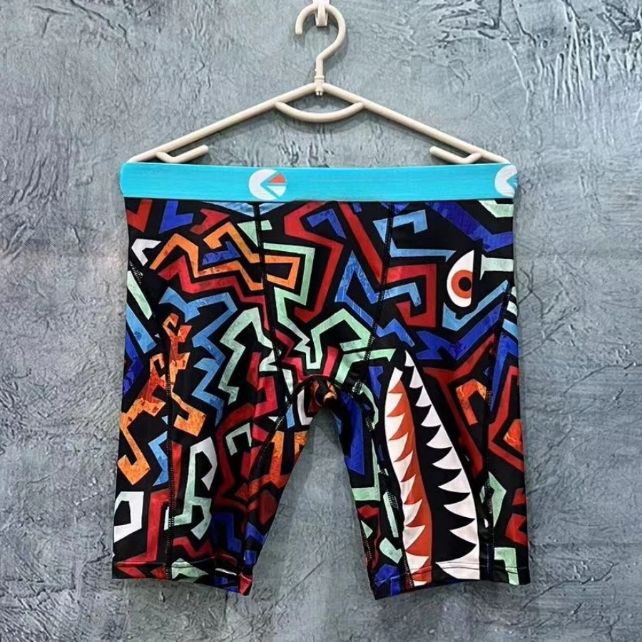 Быстросохнущее нижнее белье для мальчиков модные мужские боксеры шорты с