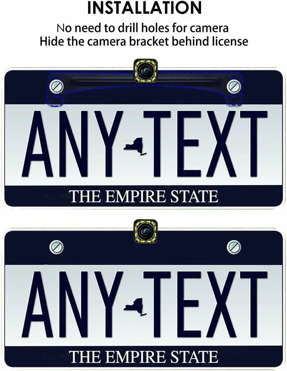 QueenDer Автомобильная камера заднего вида для парковки ночного видения CCD