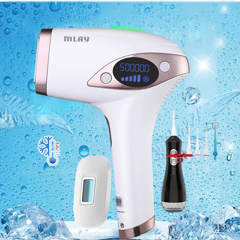 

Laser Epilator Mlay T4 Ice Cooling IPL Hair Removal Machine for Bikini Facial Body IPL Laser Epilator Women's Photoepilator Mlay