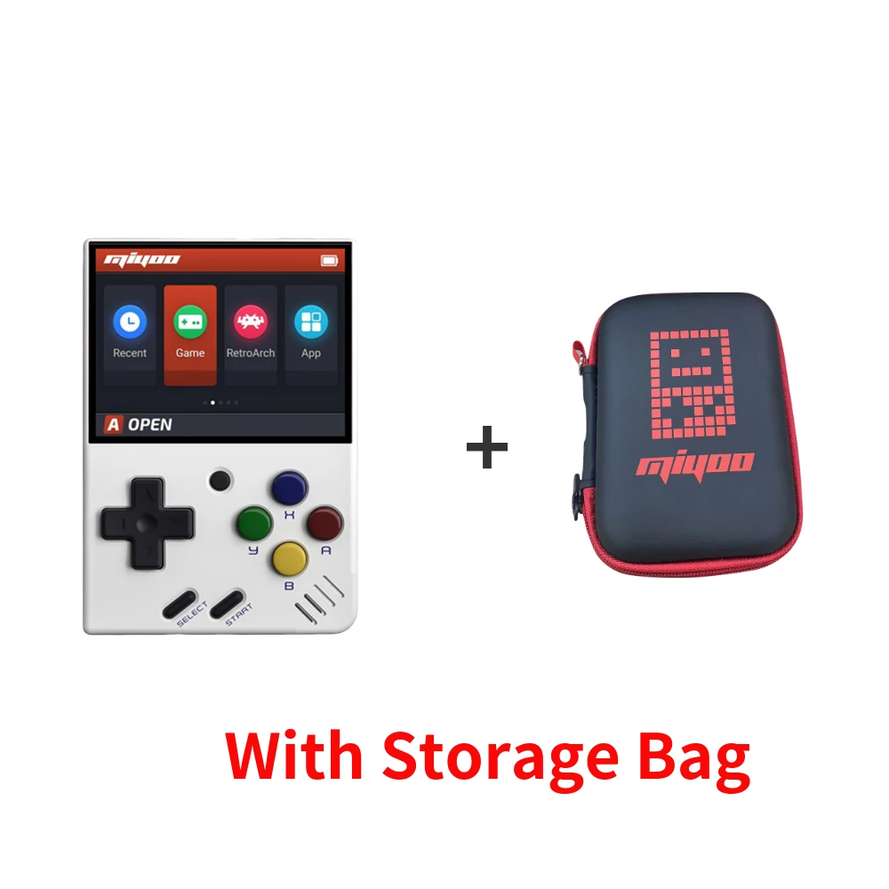 

Miyoo Mini 2.8 inch IPS Screen Gaming Console Open Source Portable Linux System for FC GBA PS Console with Storage Bag