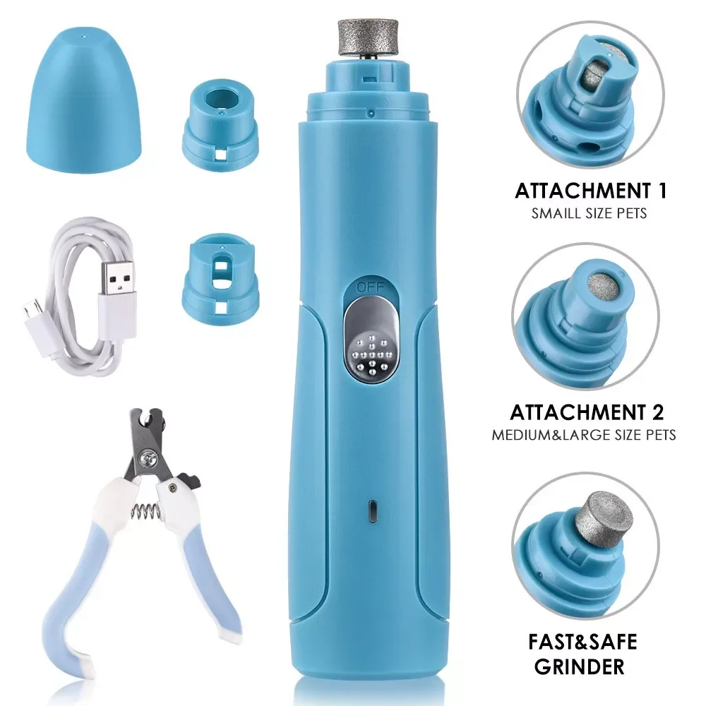 

Nail Clippers For Dog Nail Grinders Rechargeable Usb Charging Pet Quiet Cat Paws Nail Grooming Trimmer Tools