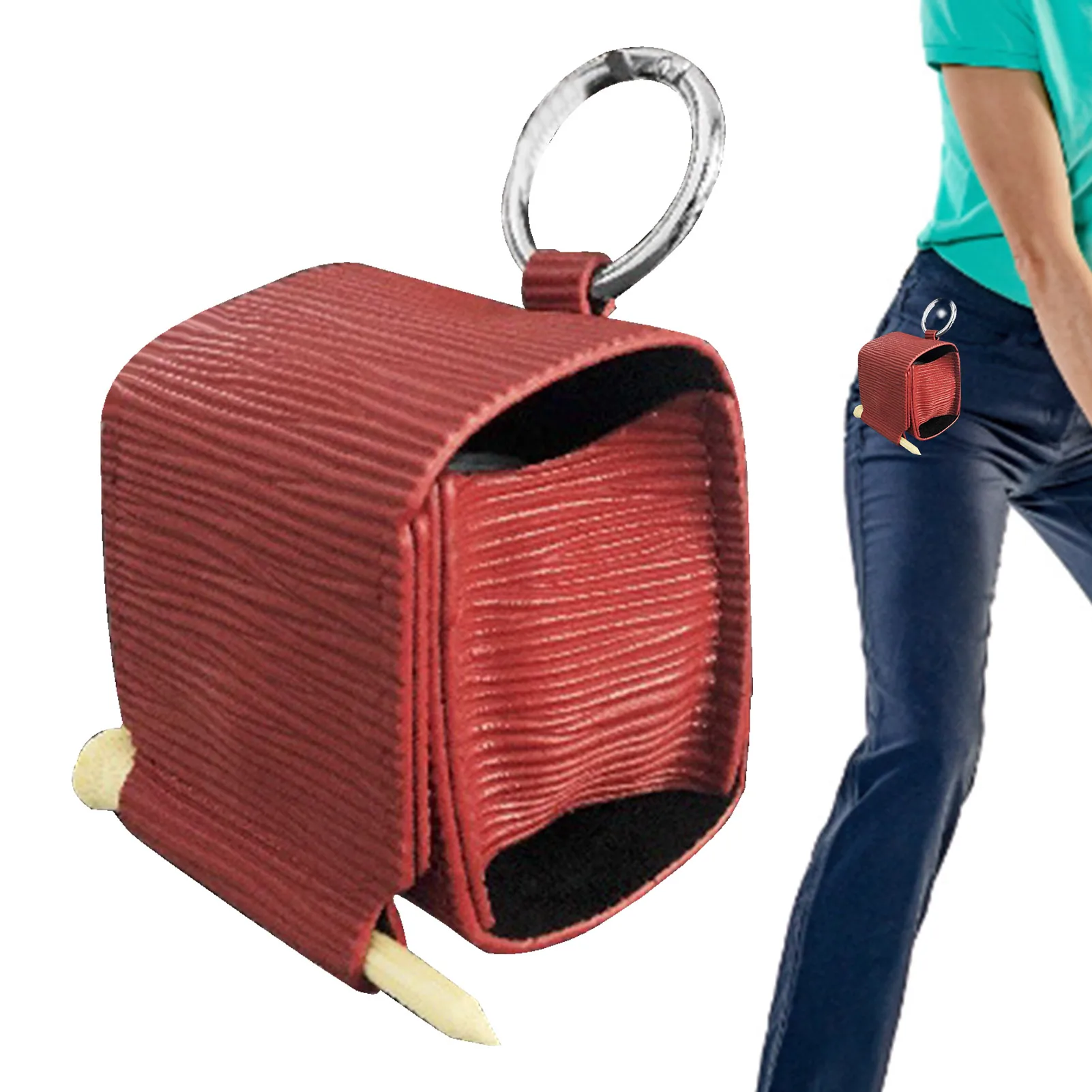 

Golf Ball Waist Pouch Carrying Bag For Single Golf Ball Golf Accessory With Buckle For Safe Closure Golfer Gifts For Men And