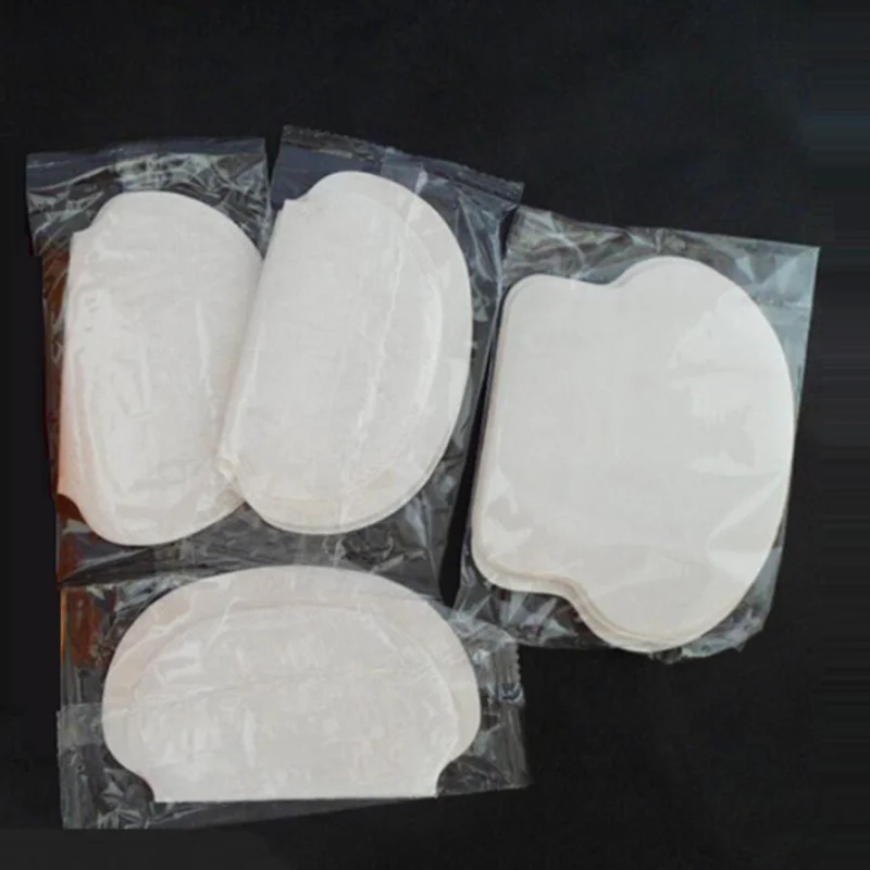 

100 Pairs Disposable Ultra-thin Pads Underarm Absorbing Sweat Stickers Antiperspirant Ultra-thin Sweat Adhesive Non-woven Fabric