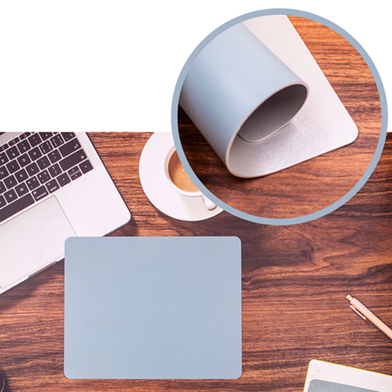 

Mouse Pad Cute Mat Pad For Mouse Mice Office Mousepad Kawaii PU Leather Waterproof Cup Mats Deskpad Girls