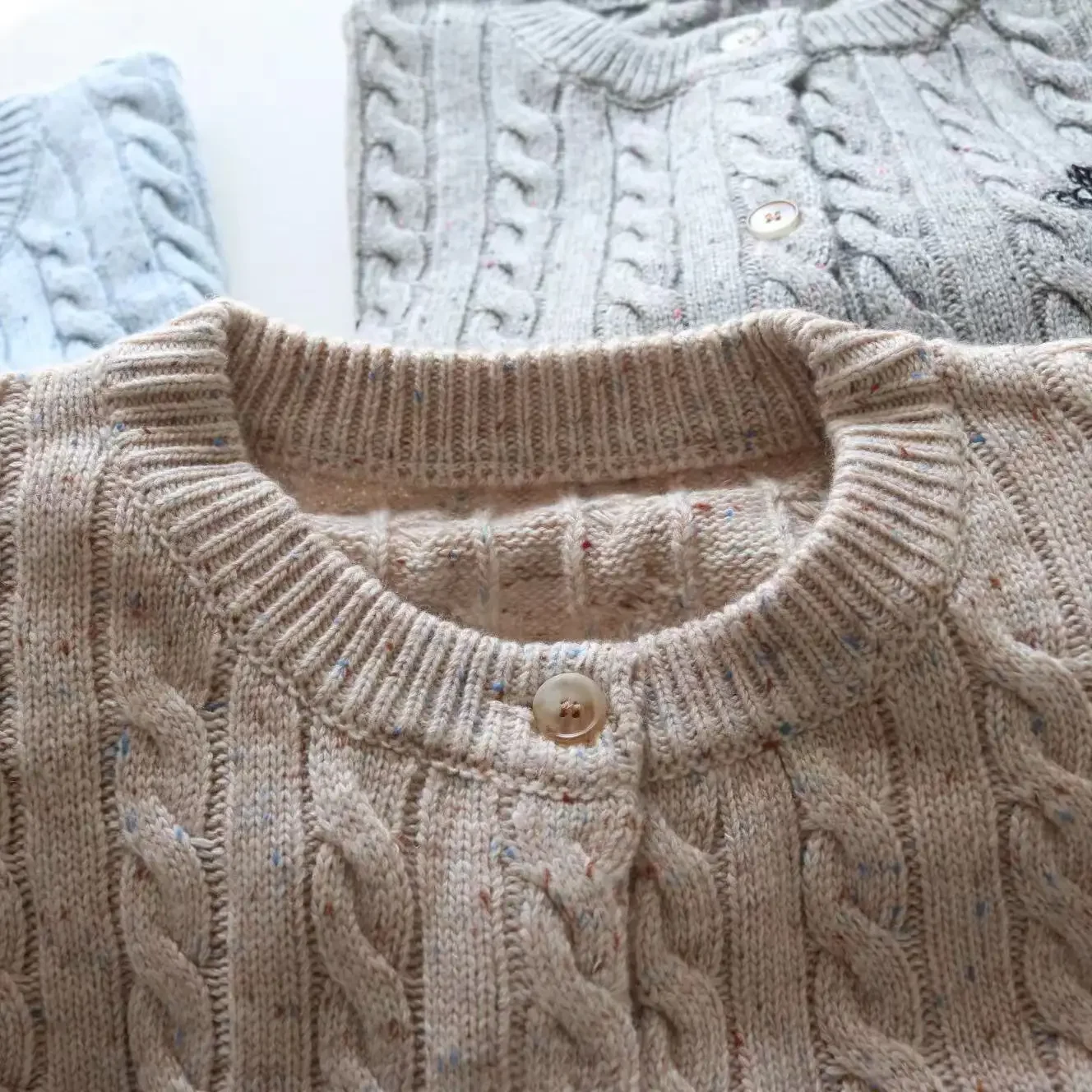 Зимний новый ретро сатурн вышитый кардиган для женщин разноцветный шерстяной