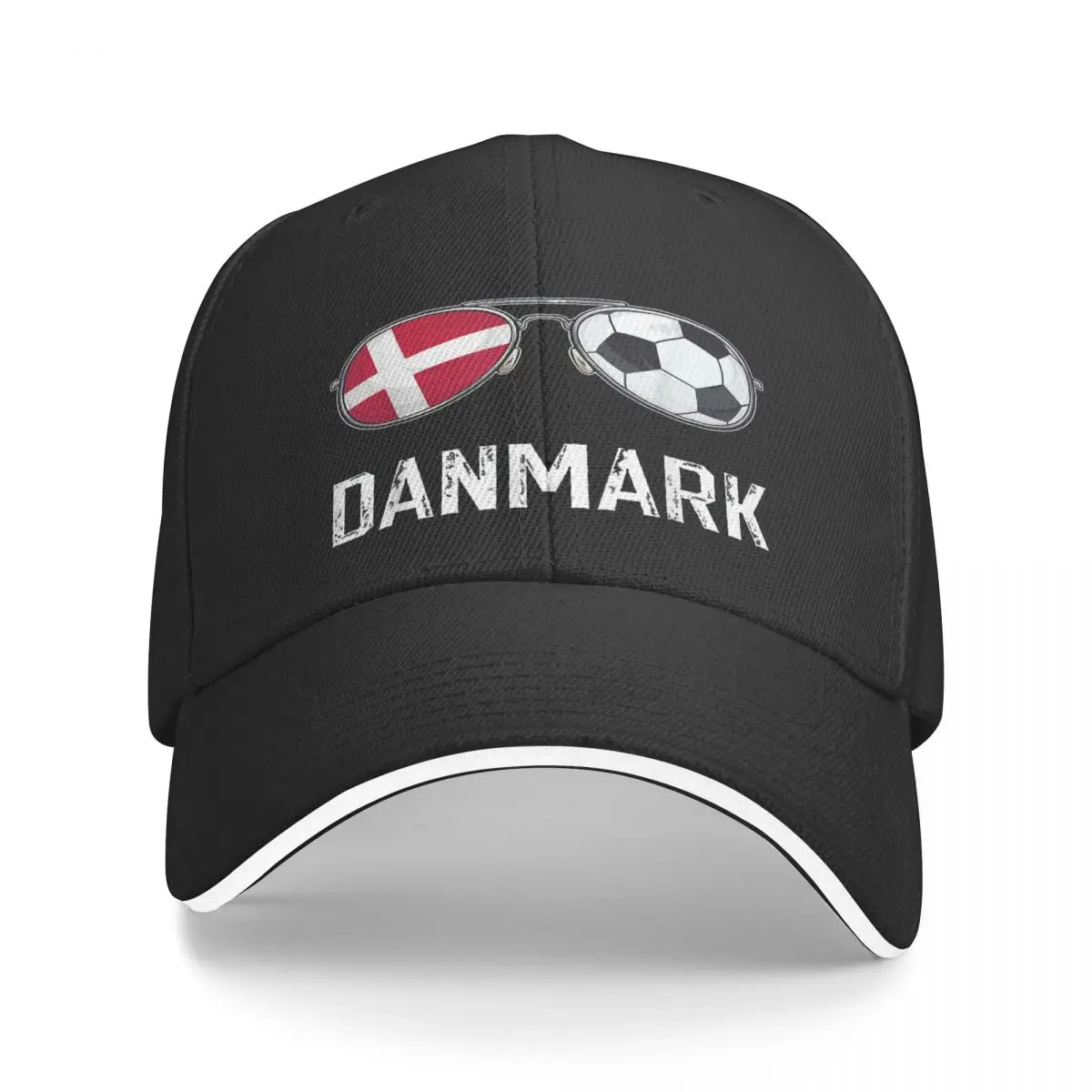 

Summer Men Polyester Denmark Danish Danmark DK DNK Flag Football Sunglass Sun Baseball Cap Breathable Adjustable Outdoor Hat