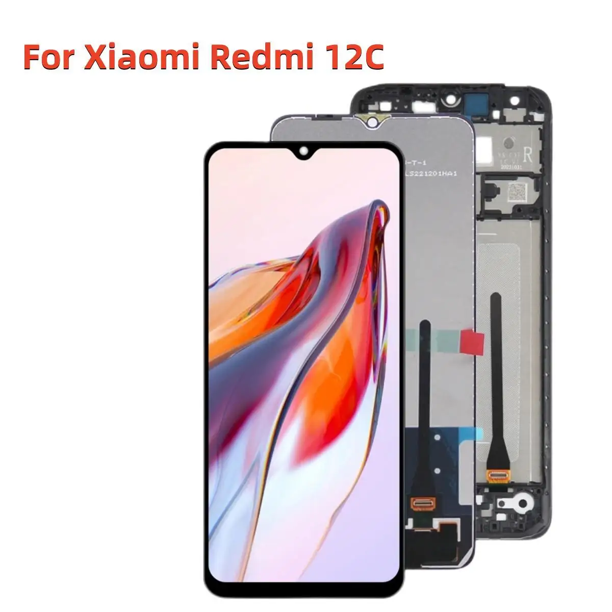 

6.71" For Xiaomi Redmi 12C LCD Display Touch Panel Screen Digitizer Assembly For Redmi 12C 22120RN86G LCD Replaceme