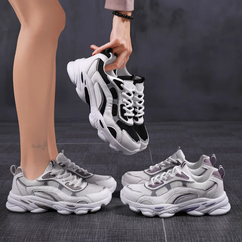 

Summer Women Mesh Sport Sneakers Korean Students Casual SkateBoardding Run Shoes Big Size 41