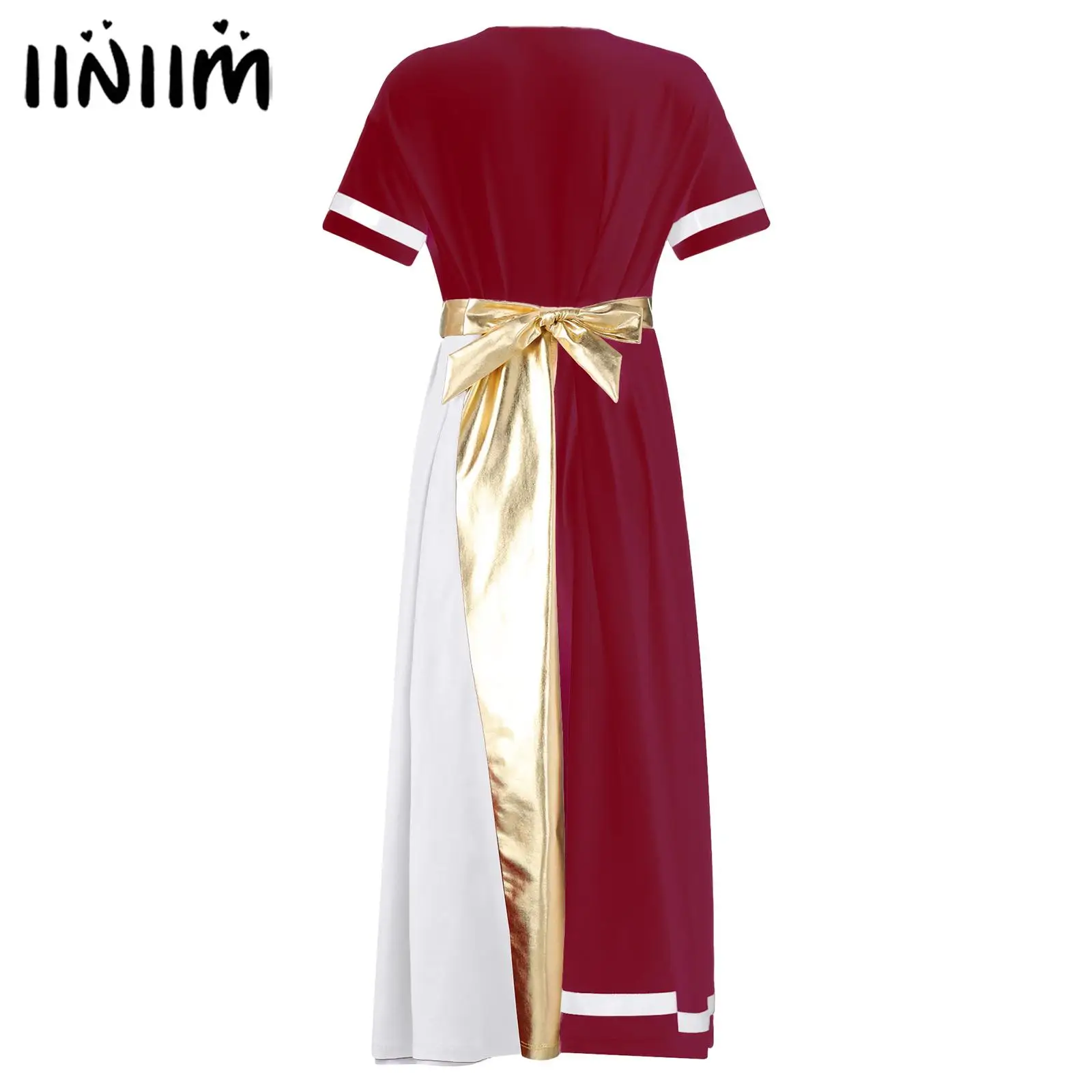 

Ancient Grecian Roman Senator Robe for Children Kids Robe with Waistband King Emperor Cosplay Costume Royal Court Robe Dress