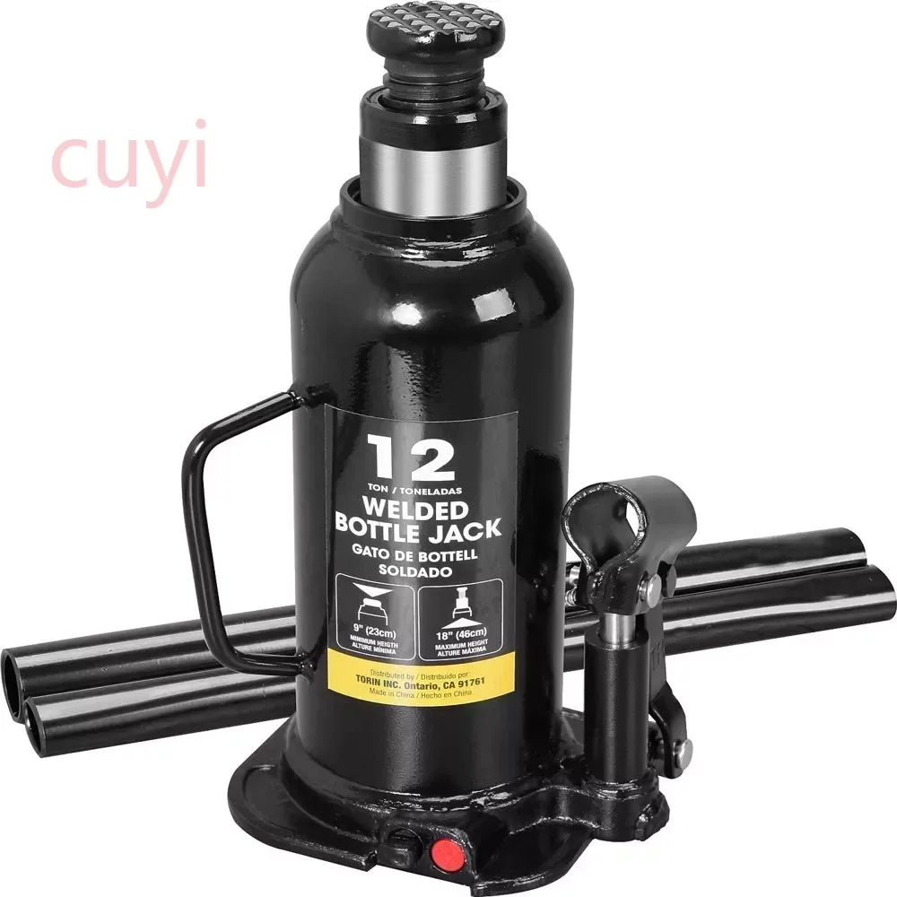 

DT91203BB Hydraulic Welded Bottle Jack, 12 Ton (24000 lb) Capacity, car accessories Free Shipping