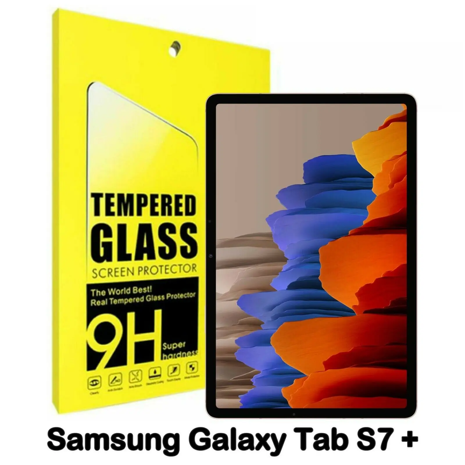 

2022 2022 Новый защитный экран из закаленного стекла для планшета Samsung Galaxy Tab S7 Plus 12,4 дюймов