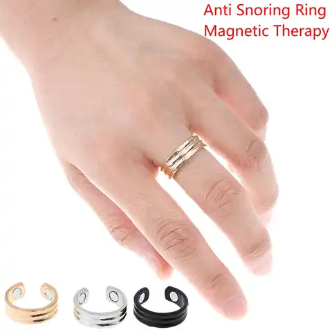 1 PC.Ring for acupressure against snoring from a titanium alloy device for treating breathing and sleep novelty