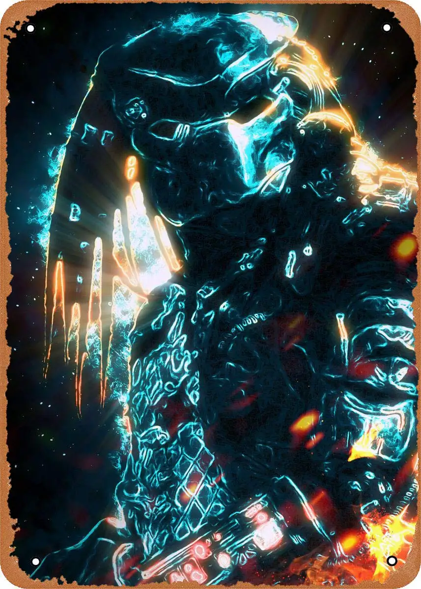 Винтажный металлический знак Predator светильник постер фильмы-жестяной 8x12 дюймов
