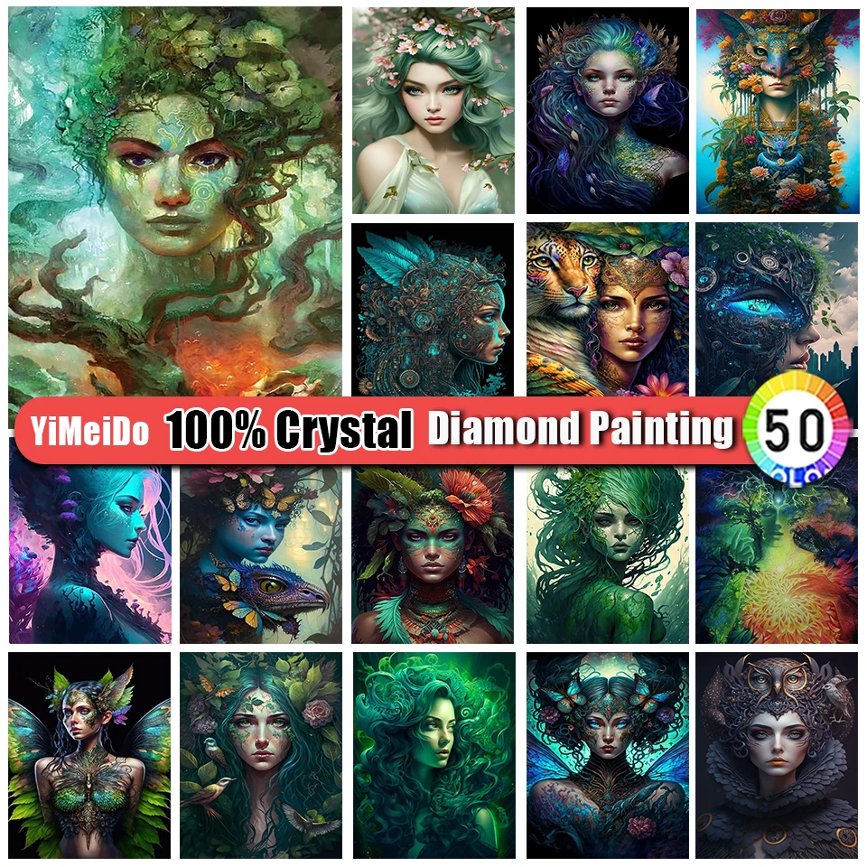 

YiMeiDo 100% Алмазная мозаика с изображением девушек