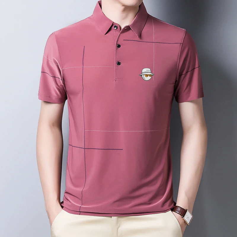 

New Men's Golf Shirts Summer Quick-drying Breathable Polo T Shirt Fashion Short Sleeve Top Luxury Golf Wear Man Golf Clothing