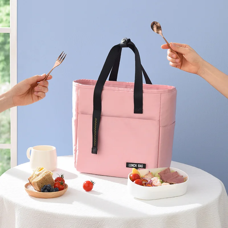 

Portable Oxford Insulated Lunch Bag Foldable Semicircle Thermal Bento Boxes Cooler Bags Food Storage Container for School Picnic
