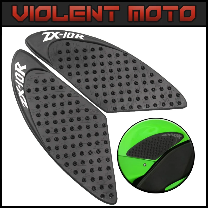 

For Kawasaki ZX-10R 2006 2007 ZX10R Motorcycle Anti slip Tank Pad 3M Side Gas Knee Grip Traction Pads Protector Stickers