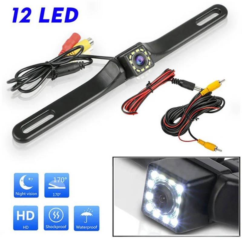 Камера заднего вида водонепроницаемая камера HD 12 светодиодная ночного видения