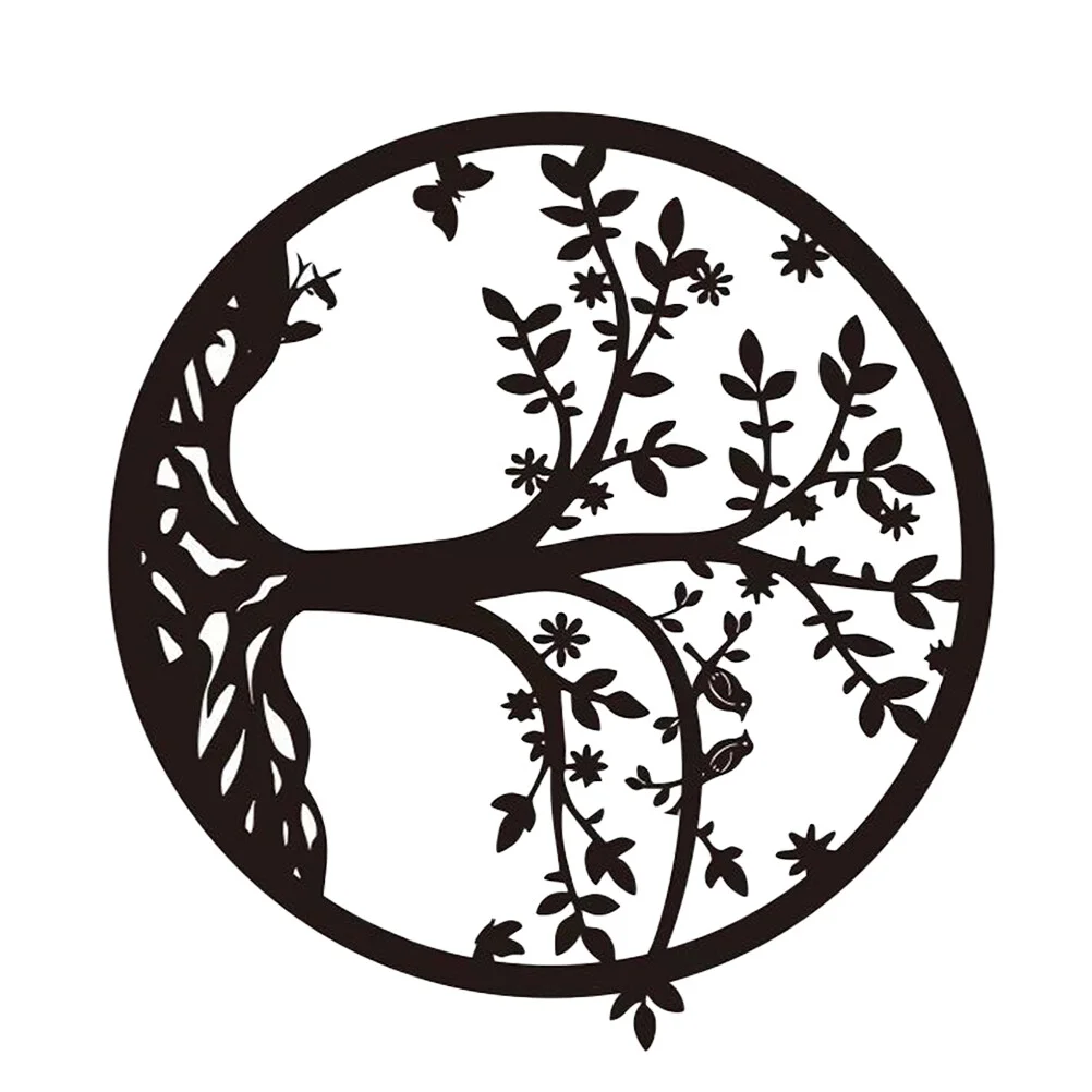 

Life Tree Wall Decor Tree Shaped Living Room Metal Wall Hanging Adornment