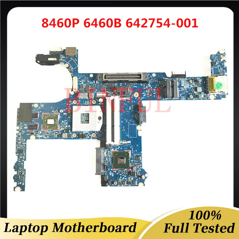 642754-001 642754-501 642754-601 High Quality Mainboard For HP 8460P 6460B Laptop Motherboard DDR3 QM67 1GB 100% Full Tested OK