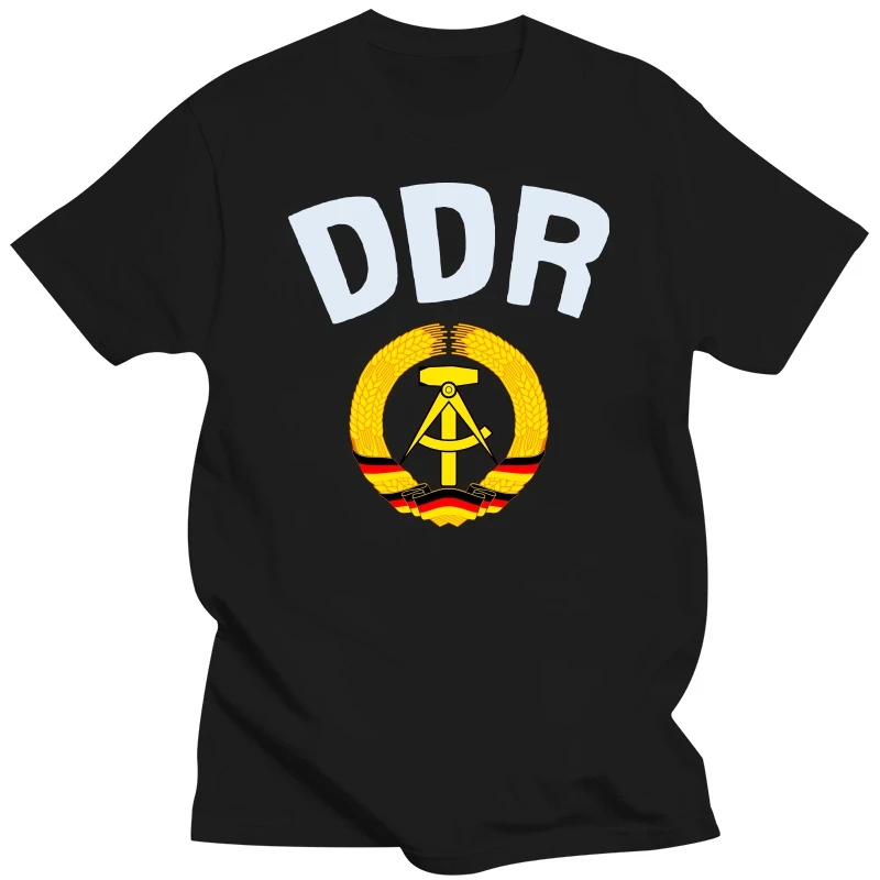 Mens T-Shirt DDR East Germany CHEST Logo Retro Football Jersey Patriotic Gift