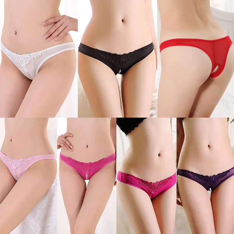 

Women’s Sexy G-String Lace Thongs Panty, Underwear Low Rise Pearl Patchwork,Underpants Breathable Fashionable Floral Lace Briefs