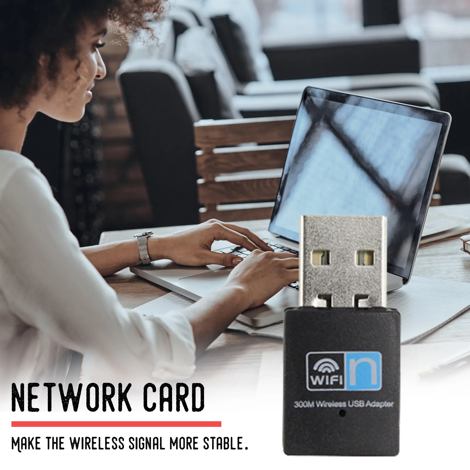 

USB2.0 Wi-Fi адаптер 300 Мбит/с, для IOS, Windows, Vista/XP/2000/7/8/10