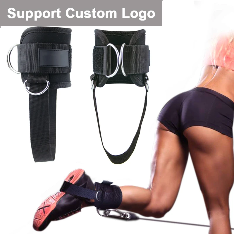 

Неопреновый защитный щиколотку для мужчин и женщин, D-образное кольцо, поддержка лодыжки, для тренажерного зала, тренировок, 4 ремня, мягкие манжеты