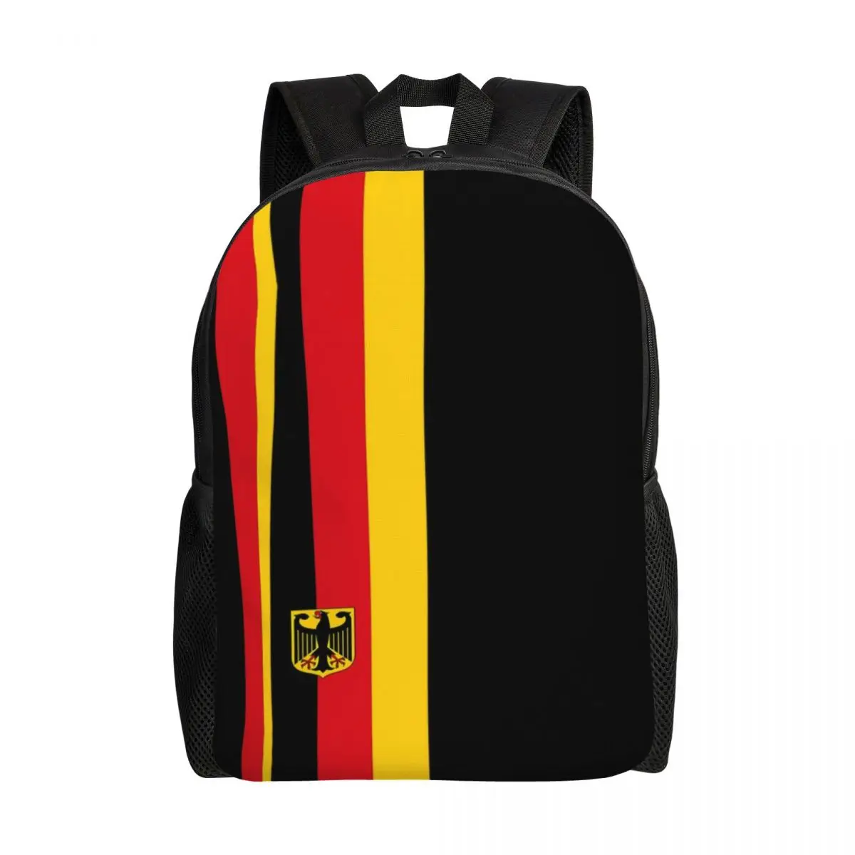 Custom Abstract Art Backpack Women Men Fashion Bookbag for College School German Flags with German Eagle Bags