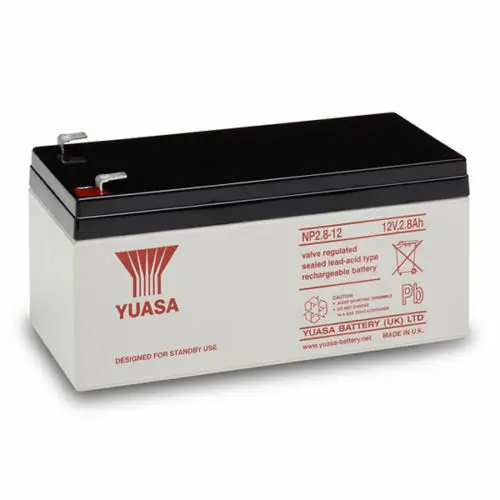 

GENUINE YUASA NP2.8-12, 12v 2.8Ah - 2.8Ah & 3.2Ah Burglar Alarm Battery