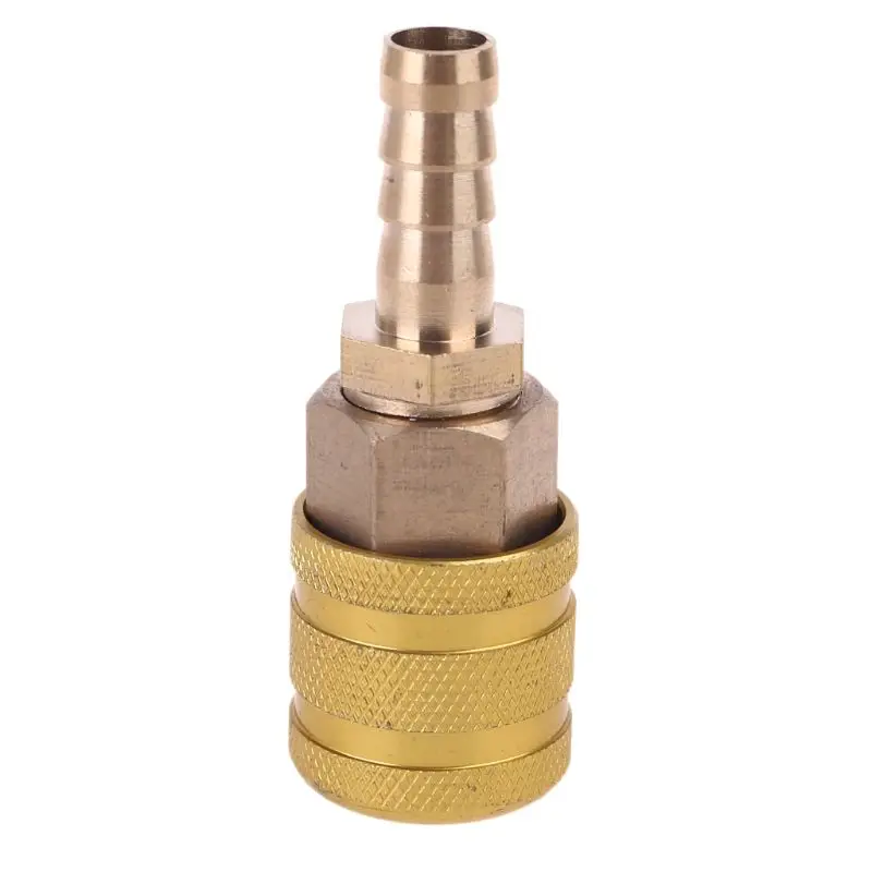 

1/4" NPT Coupler and 8mm Plug Kit Solid Brass Quick Connect Air Compressor Air Fitting Thickened Copper Inflatable Joint