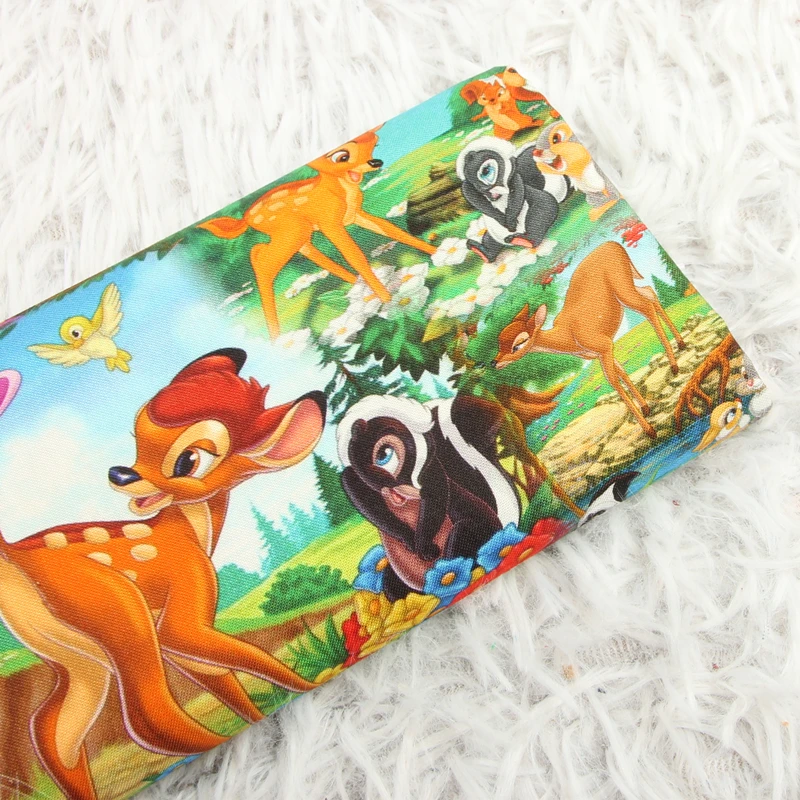 Фото Disney Микки Маус Бэмби, хлопчатобумажная ткань с принтом, ткань для шитья, для лоскутного шитья, рукоделия своими руками, на метр №4