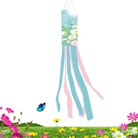 spring flower dragoy butterfly windsock floral wind sock cute butterflies dragoies patterns outdoor decorative windsock
