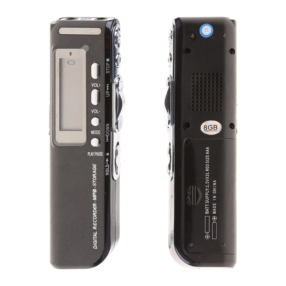 

Digital Voice Recorder Telephone Recording 8GB MP3 Player Voice Activated Dictaphone Audio Sound Record Pen