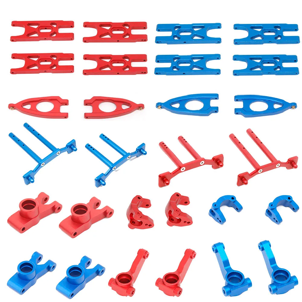 

NEW Metal Steering Cup rear axle seat car shell bracket Front and rear Suspension Arm Set For 1/10 Arrma 2WD Upgrade Parts
