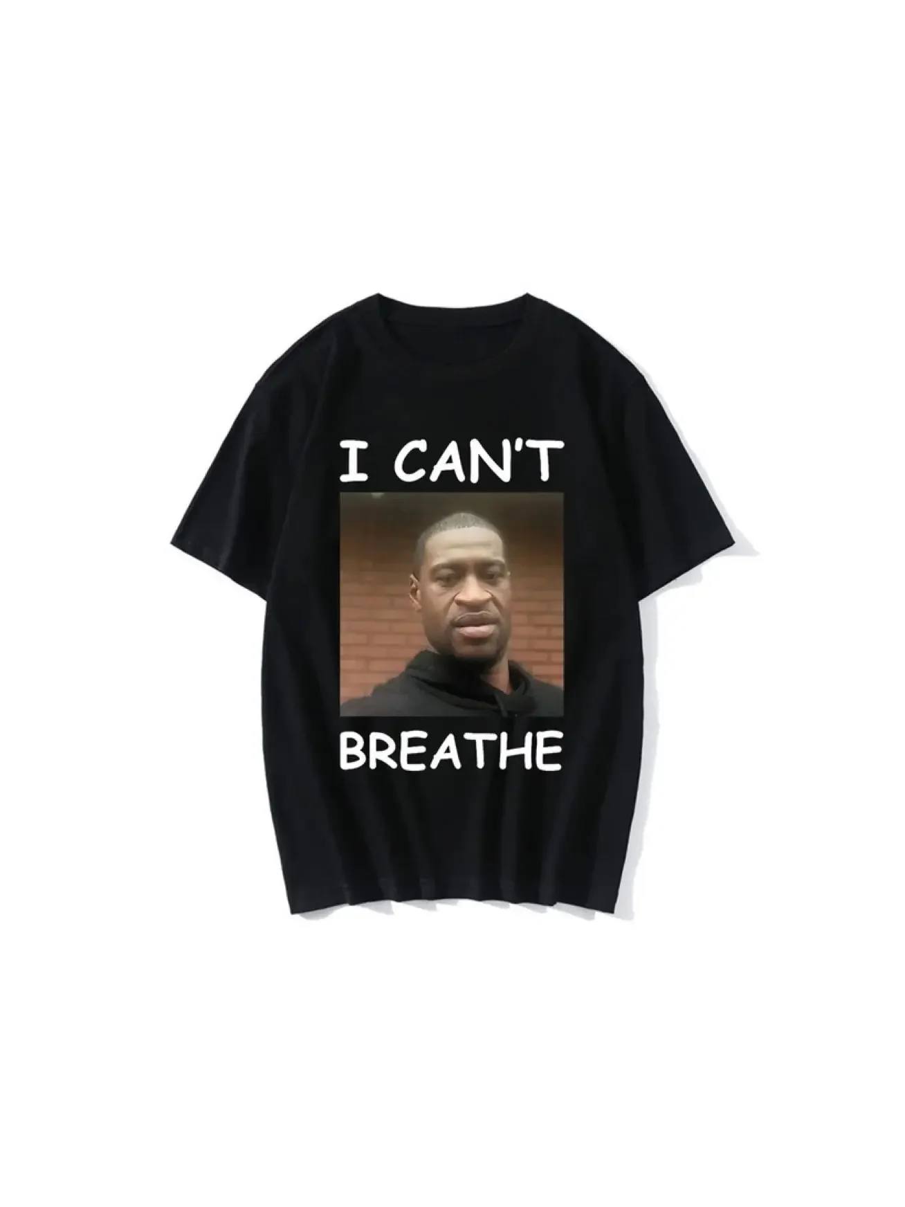 Футболка унисекс с принтом надписи Я не могу дышать