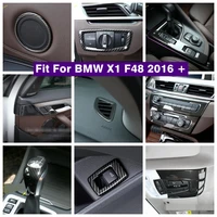 air ac outlet gear box reading lights control panel cover trim fit for bmw x1 f48 2016 2021 carbon fiber interior refit kit
