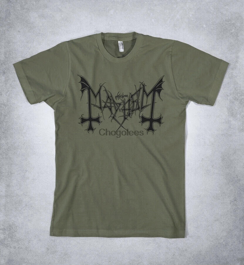 Футболка с логотипом MAYHEM черная металлическая футболка Mayhem band |