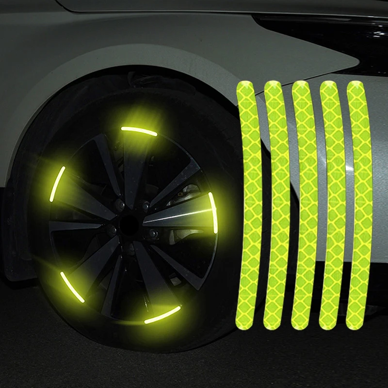 

Car Wheel Hub Stickers Tire Rim Reflective Strips For Kia Rio K2 K3 Ceed Sportage 3 Sorento Cerato Armrest Picanto Soul Optima