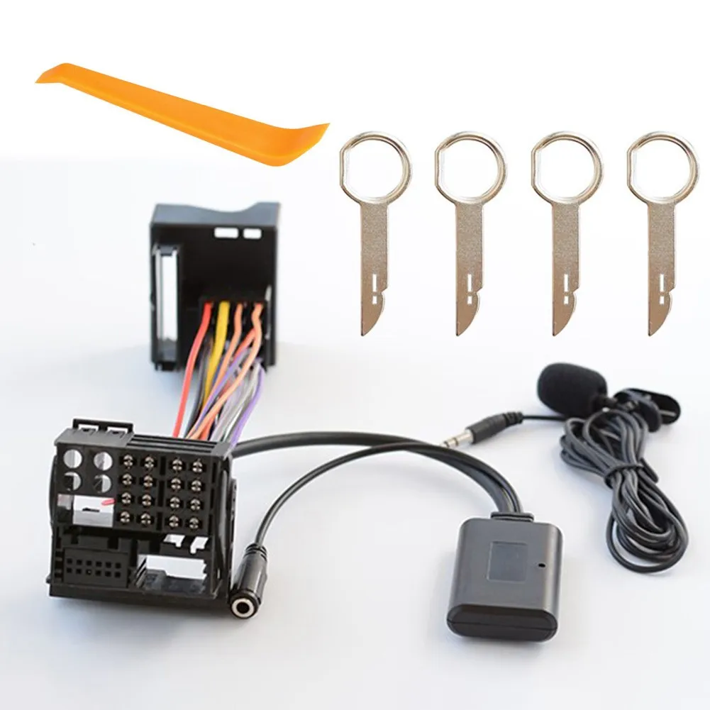 

Bluetooth Aux-In Audio Cable Harness Adapter Duable For Ford Mondeo Focus With Microphone High Quality Car Styling