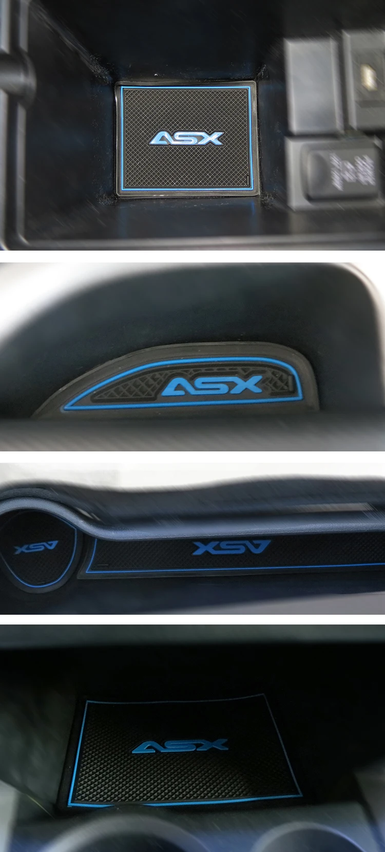 Нескользящий коврик для межкомнатной двери чашки дверных ворот Mitsubishi ASX 2012 2013 2014