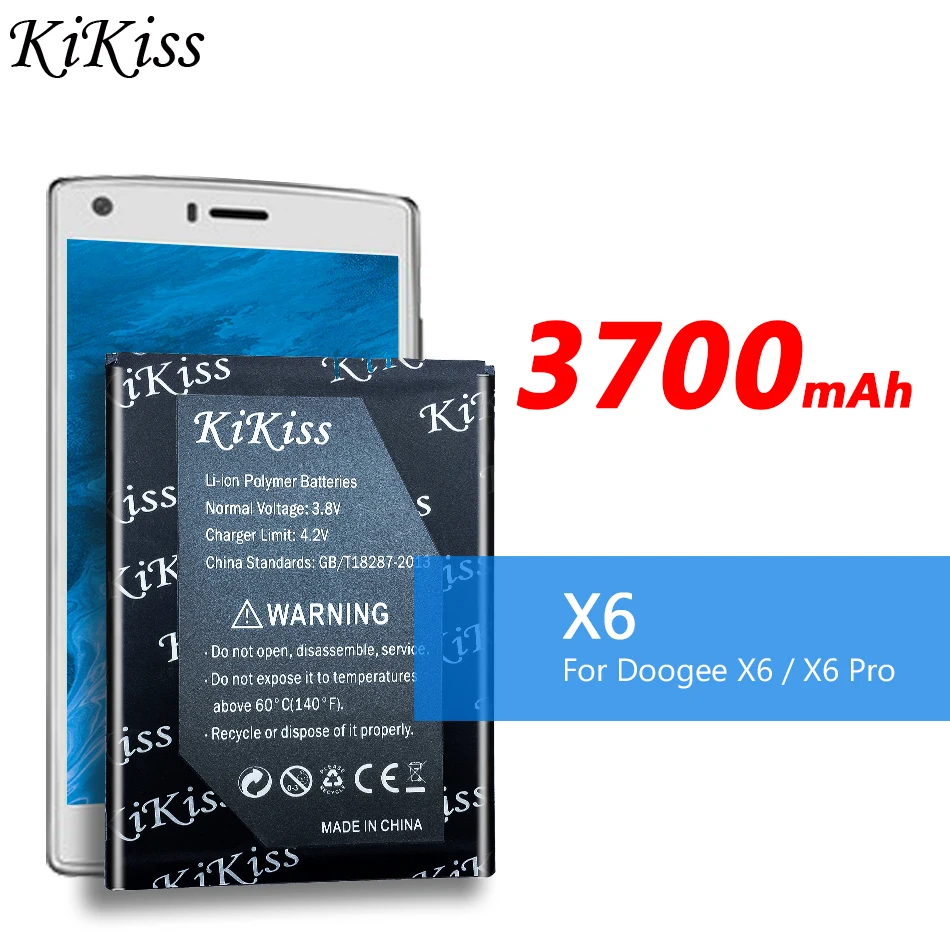 

For DOOGEE X6 Battery 3700mAh Bateria Accumulator AKKU for DOOGEE X6 Pro X6Pro
