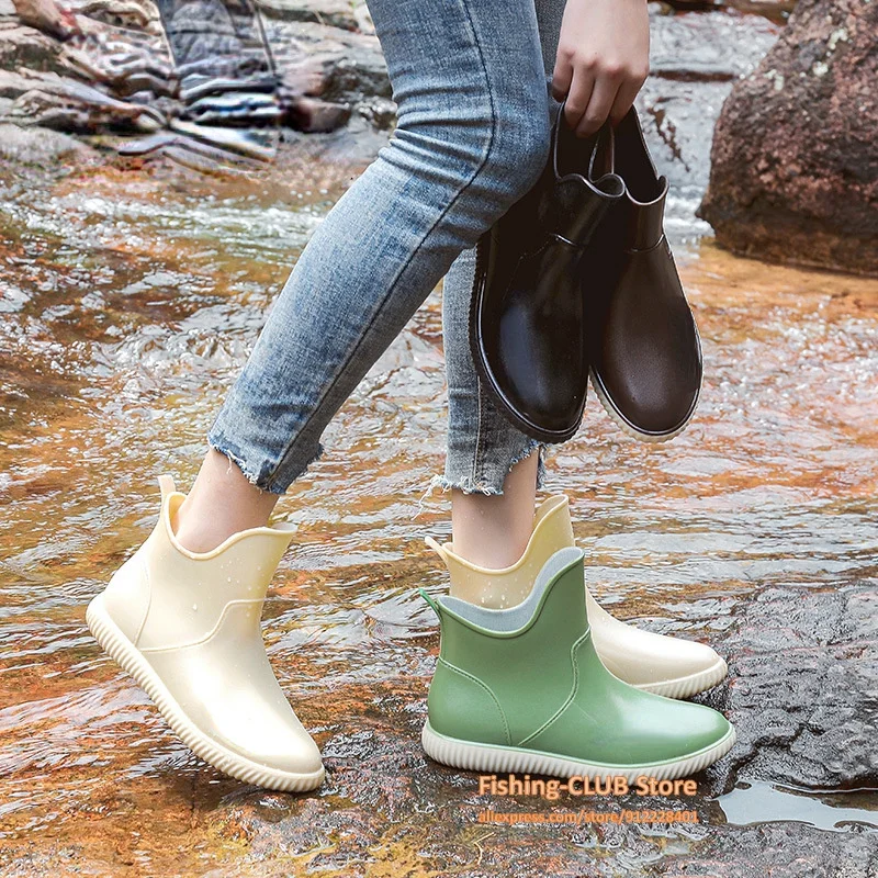 Non-Slip Fashion Rain Shoes Women 