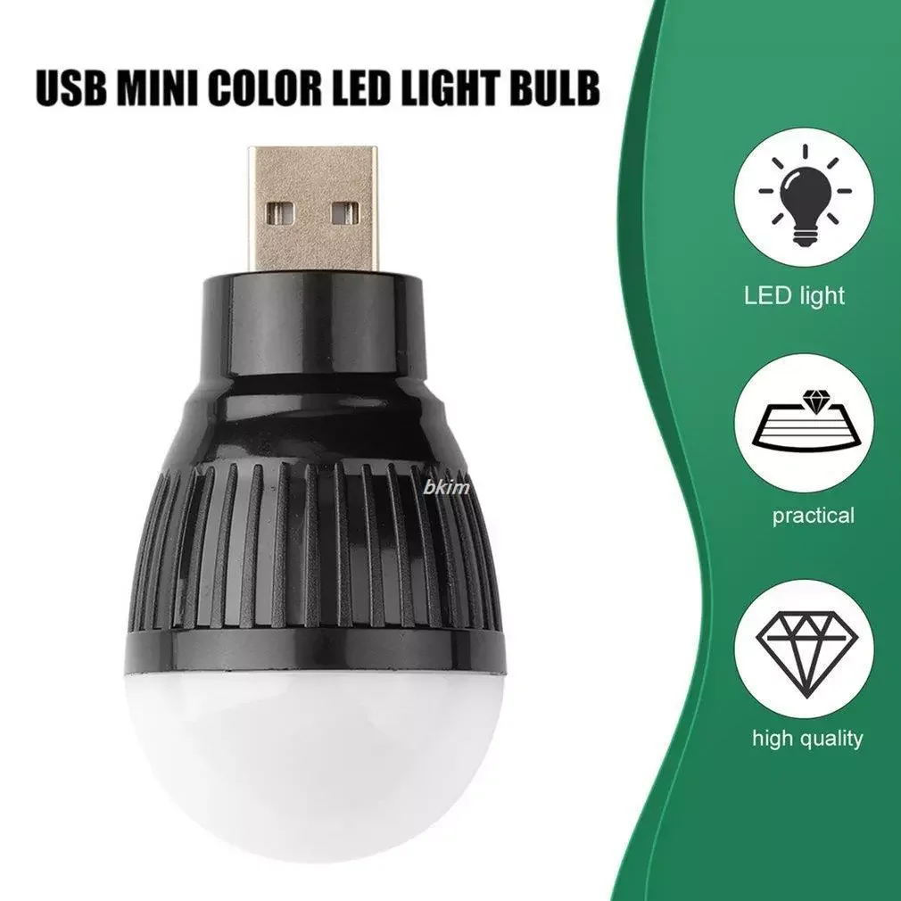 

USB Night Light LED Plug Lamp Computer Mobile Power Charging USB Small Book Lamps Eye Protection Reading Light Small Round Light