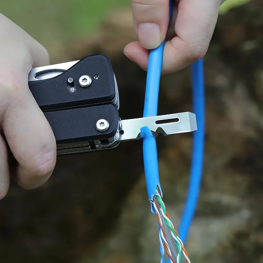 Фото Многофункциональный складной инструмент Roxon Titan Flex S805G: портативный EDC-нож для активного отдыха, комбинированный инструмент, многофункциональные плоскогубцы и ножницы №5
